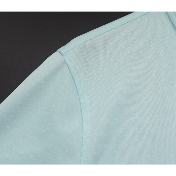 G/Fore Men's Short Sleeve Golf Polo Light Blue with White Dots Sz L - Picture 5 of 8